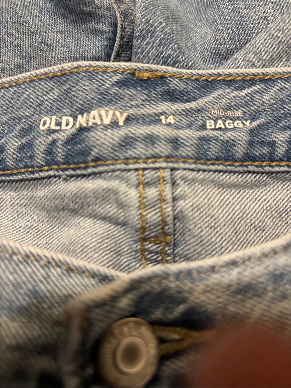 Old Navy Light Blue Denim Cutoff Shorts - Baggy
